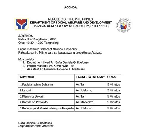 meeting agenda example tagalog|Basic Agenda Tagalog Final: Basahin ang halimbawa nito upang .